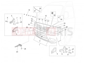 PIAGGIO-NUTZFAHRZEUGE Benzina/GPL/Metano Standard Porter Multitech E4 2010 - E5 2013 - E5+ 2014 FRAME - PLASTIC PARTS - COACHWORK » FRONT COVERS