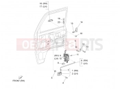 PIAGGIO-NUTZFAHRZEUGE Benzina/GPL/Metano Standard Porter Multitech E4 2010 - E5 2013 - E5+ 2014 FRAME - PLASTIC PARTS - COACHWORK » FRONT DOOR COMPONENTS