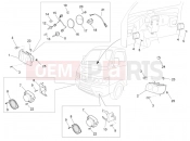 PIAGGIO-NUTZFAHRZEUGE Benzina/GPL/Metano Standard Porter Multitech E4 2010 - E5 2013 - E5+ 2014 ELECTRICAL SYSTEM » FRONT HEADLAMPS - TURN SIGNAL LAMPS