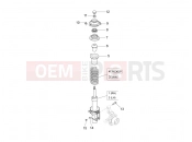 PIAGGIO-NUTZFAHRZEUGE Benzina/GPL/Metano Standard Porter Multitech E4 2010 - E5 2013 - E5+ 2014 SUSPENSIONS - WHEELS » FRONT SUSPENSION - SHOCK ABSORBER/S