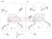 PIAGGIO-NUTZFAHRZEUGE Benzina/GPL/Metano Standard Porter Multitech E4 2010 - E5 2013 - E5+ 2014 FRAME - PLASTIC PARTS - COACHWORK » LOCKS