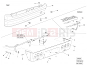 PIAGGIO-NUTZFAHRZEUGE Benzina/GPL/Metano Standard Porter Multitech E4 2010 - E5 2013 - E5+ 2014 FRAME - PLASTIC PARTS - COACHWORK » REAR COVER