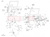 PIAGGIO-NUTZFAHRZEUGE Benzina/GPL/Metano Standard Porter Multitech E4 2010 - E5 2013 - E5+ 2014 FRAME - PLASTIC PARTS - COACHWORK » REAR DOOR COMPONENTS