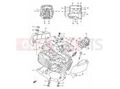 SUZUKI VS1400GLP / VS1400GLF S (1995) Intruder 2 - CYLINDER HEAD (REAR)