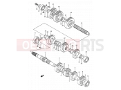 SUZUKI VS1400GLP / VS1400GLF S (1995) Intruder 19A - TRANSMISSION (MODEL R/S)