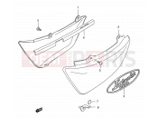 SUZUKI VS1400GLP / VS1400GLF S (1995) Intruder 39B - FRAME COVER (MODEL S)