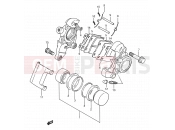 SUZUKI VS1400GLP / VS1400GLF S (1995) Intruder 57A - REAR CALIPER (MODEL P/R/S)