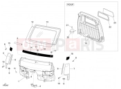 PIAGGIO-NUTZFAHRZEUGE Benzina/GPL/Metano Standard Porter Multitech E4 2010 - E5 2013 - E5+ 2014 FRAME - PLASTIC PARTS - COACHWORK » WINDSHIELD - GLASS