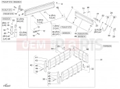 PIAGGIO-NUTZFAHRZEUGE Diesel Standard Porter D120 E5 - 2011-től FRAME - PLASTIC PARTS - COACHWORK » DROPSIDES AND TAILBOARD