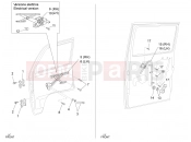 PIAGGIO-NUTZFAHRZEUGE Diesel Standard Porter D120 E5 - 2011-től FRAME - PLASTIC PARTS - COACHWORK » FRONT AND REAR WINDOW LIFT REGULATOR