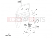 PIAGGIO-NUTZFAHRZEUGE Diesel Standard Porter D120 E5 - 2011-től FRAME - PLASTIC PARTS - COACHWORK » FRONT DOOR COMPONENTS