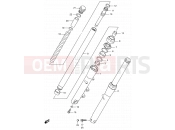 SUZUKI VS800GL X (1999) Intruder 47 - FRONT DAMPER (MODEL W/X)