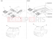 PIAGGIO-NUTZFAHRZEUGE Diesel Standard Porter D120 E5 - 2011-től FRAME - PLASTIC PARTS - COACHWORK » INSULATING PANELS – MOULDINGS