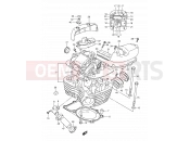 SUZUKI VS800GL K2 (2002) Intruder (E17,E22,E25,E34) 2 - CYLINDER HEAD (REAR)