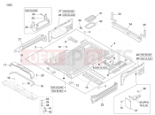PIAGGIO-NUTZFAHRZEUGE Diesel Standard Porter D120 E5 - 2011-től FRAME - PLASTIC PARTS - COACHWORK » REAR FLOOR PANEL