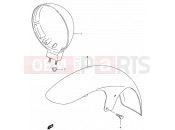 SUZUKI VS800GL K3 (2003) Intruder (E03,E28,E33) 41 - FRONT FENDER