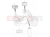 SUZUKI VS800GL K3 (2003) Intruder (E03,E28,E33) 45 - WARNING LABEL