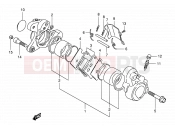 SUZUKI VS800GL P (1993) Intruder (E03,E28,E33) 49A - FRONT CALIPER (MODEL P/R/S/T/V)