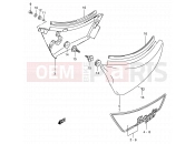 SUZUKI VS800GL R (1994) Intruder (E03,E28,E33) 39 - FRAME COVER (MODEL N/P/R)