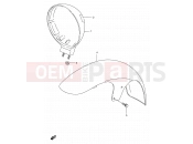 SUZUKI VS800GL S (1995) Intruder (E03,E28,E33) 40 - HEADLAMP HOUSING