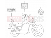 SUZUKI VS800GL V (1997) Intruder (E03,E28,E33) 44 - WARNING LABEL