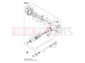 SUZUKI VS800 K8 (2008) Intruder 23 - PROPELLER SHAFT - FINAL DRIVE GEAR