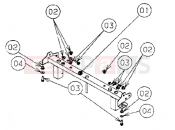 PIAGGIO-NUTZFAHRZEUGE Elettrico PORTER ELETTRICO 2002-2006 CHASSIS » FRONT CROSS-MEMBER