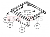 PIAGGIO-NUTZFAHRZEUGE Elettrico PORTER ELETTRICO 2002-2006 CHASSIS » REAR CHASSIS