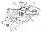 PIAGGIO-NUTZFAHRZEUGE Elettrico PORTER ELETTRICO 2002-2006 CHASSIS » WINDSCREEN WLPER WATER TANK-PARKING BRAKE MICROSWITCH