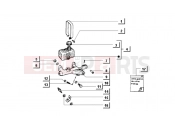 ape MIX 50CC 2T 1998-2008 brake oil tank - stop switch