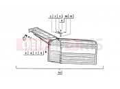ape MIX 50CC 2T 1998-2008 closed box body assy