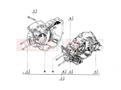 ape MIX 50CC 2T 1998-2008 cranckcase, assy