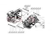 ape MIX 50CC 2T 1998-2008 CRANKCASE FASTENERS