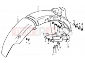 SUZUKI ZR50K X (1999) 45 - REAR FENDER