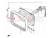 SUZUKI ZR50SK X (1999) 19 - HEADLAMP (E41)
