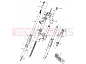 SUZUKI ZR50SK X (1999) 40 - FRONT FORK (E41)