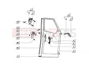 ape MIX 50CC 2T 1998-2008 doors - door lock