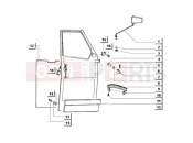 ape MIX 50CC 2T 1998-2008 driving mirror