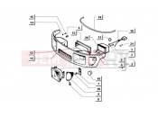 ape MIX 50CC 2T 1998-2008 fr. protection - headlamp group