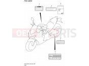 SUZUKI GSX-S1000FA L6 (2016) (E28 E33) 496A - LABEL (GSX-S1000FL6 E33)