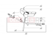 ape MIX 50CC 2T 1998-2008 handlebars, assy - handlebar cover