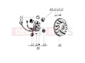 ape MIX 50CC 2T 1998-2008 magneto flywheel (cross version)