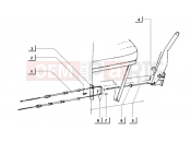 ape MIX 50CC 2T 1998-2008 parking brake cable