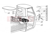 ape MIX 50CC 2T 1998-2008 seat cushion - seat back