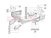 ape MIX 50CC 2T 1998-2008 spare wheel bracket