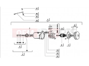 ape MIX 50CC 2T 1998-2008 STARTING MOTOR