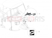 APE Calessino 200 2013-tól PLATES - EMBLEMS