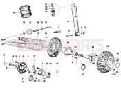 APE MP 601 Classic 2006-2013 REAR SUSPENSION - SHOCK ABSORBER/S