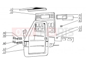 ape TM 703 DIESEL FL2 422CC 1997-2004 COMPONENT PARTS OF THE FRAME