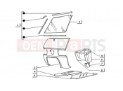 ape TM 703 DIESEL FL2 422CC 1997-2004 COMPONENT PARTS OF THE FRAME